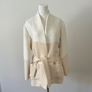 IRO Cream Textured Cardigan Jacket